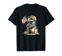 Fighting Badger Costume in Military Style for Man and Woman T-Shirt