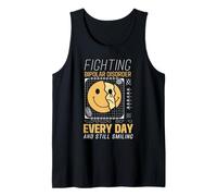 Fighting Bipolar Disorder Still Smiling Warrior Quote Tank Top