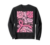 Fighting Breast Cancer Pink Ribbon October Awareness Month Sweatshirt