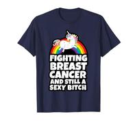 Fighting Breast Cancer Sexy Bitch Gay Pride Unicorn T-Shirt