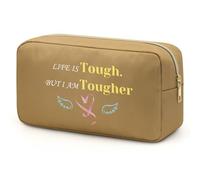 Fighting Cancer Gifts Makeup Bag Cancer Care Gifts for Women Breast Cancer Gifts for Woman Makeup Bag Inspirational Gifts for Women Breast Cancer Awareness Accessories Get Well Soon Gift for Women