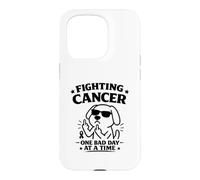 Fighting Cancer One Bad Day At A Time Funny Awareness Design Case for iPhone 15 Pro