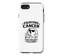 Fighting Cancer One Bad Day At A Time Funny Awareness Design Case for iPhone SE (2020) / 7/8