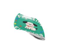 Fighting Cartoon Cute White Dog Covers for Golf Clubs Water Resistant Iron Club Headcovers for Most Blade Putters