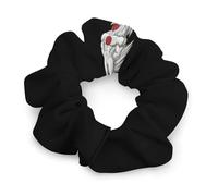 Fighting Cock Muscular Rooster Women's Hair Ties Elastic Scrunchies Silk Like Scrunchy Accessories for Sleep