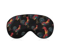 Fighting Cock Roosters Blackout Sleep Mask for Side Sleeper Soft Covers for Travel Essentials Nap