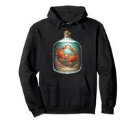 Fighting Crabs in a Bottle s Vintage Nautical Art Pullover Hoodie