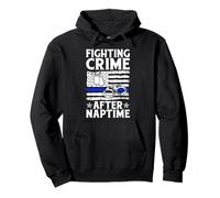 Fighting Crime After Naptime Police Pullover Hoodie