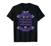 Fighting- Domestic Violence Awareness Supporter Ribbon T-Shirt