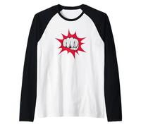 Fighting Fist Martial Arts Icon Combat Sports Gift Bullets Raglan Baseball Tee