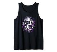 Fighting for a Cure: Alzheimer's Awareness Advocate Tank Top, Men, Black, XL