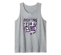 Fighting for a Cure: Alzheimer's Awareness Advocate Tank Top, Men, Heather Grey, M