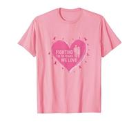 Fighting for The Women We Love Breast Cancer Awareness T-Shirt, Men, Pink, M