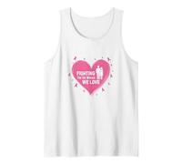 Fighting for The Women We Love Breast Cancer Awareness Tank Top, Men, White, M