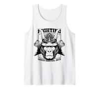 Fighting Gorilla Samurai MMA Mixed Martial Arts Combat Tank Top
