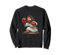 Fighting Jesus Christ Costume for Sport Gloves Lovers Sweatshirt