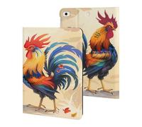 Fighting Morning Rooster Cock Case Compatible for ipad Mini 1/2/3/4/5 (7.9in) Tablet Cases Stand Protective Cover with Sleep/Wake