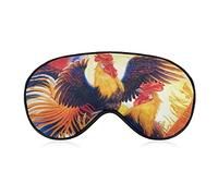 Fighting Morning Rooster Cock Sleep Eye Mask Cute Blindfold Eye Covers Eyeshade for Women Men Gifts
