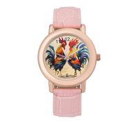 Fighting Morning Rooster Cock Womens Watch Digital Wrist Watches Casual Business Wristwatch Ladies