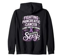 Fighting Pancreatic Cancer Going Through Chemo Sexy Zip Hoodie