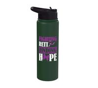 Fighting Rett Finding Hope - Rett Syndrome Awareness Stainless Steel Insulated Water Bottle