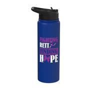 Fighting Rett Finding Hope - Rett Syndrome Awareness Stainless Steel Insulated Water Bottle