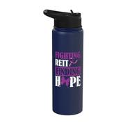 Fighting Rett Finding Hope - Rett Syndrome Awareness Stainless Steel Insulated Water Bottle