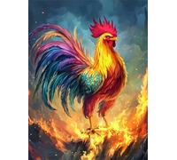Fighting Rooster 500 Piece Jigsaw Puzzles for Adults, Fun jigsaw puzzles 500 pieces, Challenging Puzzle Perfect for Game Nights, Finished Puzzle Size is 52x38cm