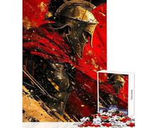 Fighting Spartan Jigsaw Puzzles 1000 Pieces for Adults Peaceful Calm Stress Relief Mindful Peaceful Leisure Game (38X52cm)