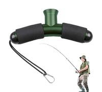 Fighting Stand for Fishing - T-rod holder, lightweight fishing rod holder, combat stand without belt, rod heel cushion, cushion, designed to optimize the