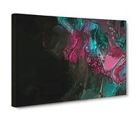 Fighting The Night Canvas Print | Gallery Wrapped 30mm Frame Wall Art | 20x14 inches | Ready to Hang | Abstract Picture | Living Room Bedroom Lounge Office