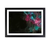 Fighting The Night in Abstract Framed Print | A2 Black Framed Wall Art | Ready to Hang | Abstract Fantasy Picture | Living Room Bedroom Lounge Office