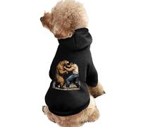 Fighting With Bear Cute Dog And Cat Clothes Pet Hoodie Sweatshirt Pullover Sweater Coat
