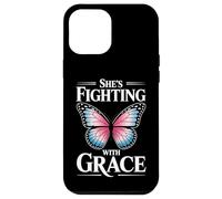 Fighting With Grace Breast Cancer Awareness Gifts for Women Case for iPhone 12 Pro Max