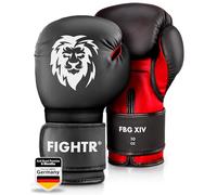 FIGHTR® Premium Boxing Gloves - Ideal Stability & Impact Strength | Punching Gloves for Boxing, MMA, Muay Thai, Kickboxing & Martial Arts | Includes Carry Bag (Black/Red, 10 oz)