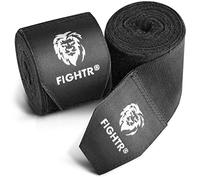 FIGHTR® Premium Boxing Hand Wraps for max. stability and protection | 4m semi elastic Boxing Gloves with thumb loop for Boxing, MMA, Mauy Thai - Bandage