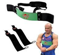 FIGHTSENSE Arm Blaster Biceps Curl Triceps Muscle Isolator Bomber Fitness Gym Workout Training Support (Green)