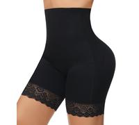 Figninget Tummy Control Shorts Shapewear for Women High Waisted Control Knickers Shaper Tucking Anti Chafing Lace Slip Slimming Pants Under Dresses Black