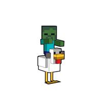 FiGPiN Classic: Minecraft - Chicken Jockey (1325) FiGPiN Official Exclusive (Edition Limited to 750 Pieces)