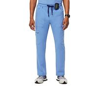 FIGS Cairo Cargo Scrub Pants, Classic Straight Leg Fit, Ceil Blue, X-Large