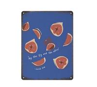 Figs Fruit Poster The Fig And Olive Creative Novelty Unique Funny Tin Waterproof Metal Tin Sign Plaque Poster Vintage Culture Wall Decor Aluminum Garden Restaurant Living Room Bedroom 16*12 inc