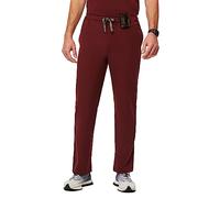 FIGS Pisco Basic Scrub Pants for Men - Tailored Fit, Super Soft Stretch, Anti-Wrinkle Medical Scrub Pants, Burgundy, X-Large