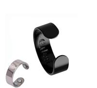 Figskey CalmiRing Women Magnetic,Cal-mi Magnetic Rings,Adjustable Magnetic Smart Ring,Adjustable Opening MagneticRings for Anxiety Reduction,A Thoughtful Gift of Comfort (Black)