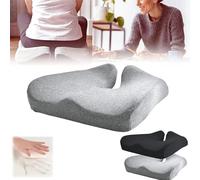 Figskey Nordic Comforts Seat & Lumbar Cushion, Nordic Comforts Seat Cushion, Nordicscomforts Orthopedic Lumbar Cushion, for Office Pressure Relief Hip & Sciatic Comforts, Long-Lasting (Grey)