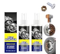 Figskey Rust Remover Spray for Metal,Multipurpose Rust Stain Remover Spray for Cars,Tools,Chains,Iron (2 Pcs)