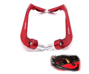 FIGULI Lever Hand Guard For Ducati 959 Panigale 959Panigale 2016 2017 Universal 7/8" 22mm Motorcycle Handlebar Brake Clutch Levers Protector Guard(Black- Silver)