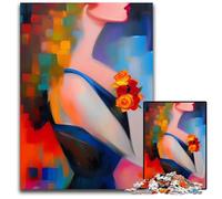 Figurative Art WomenJigsaws 1000 Pieces for Adults Wooden Jigsaw Puzzles Perfect for Family Fun Party Games Birthday Party Favors 1000 PCS(75x50cm)