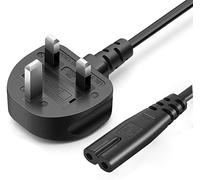 Figure 8 Power Cable 2m For PS5, PS4, PS3, PS2, PS1, Xbox Series X|S, Xbox One S, Original Xbox - Mains Lead [C7 UK Plug to IEC C7]