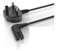 Figure 8 Power Lead 3M - 3 Meter - 2-Pin 90 Degree Angle IEC C7 Universal UK Plug Power Cable - Compatible Figure 8 cable for PS5, Xbox Series X, Smart LED TV, Samsung TV, LG TV, Sony TV