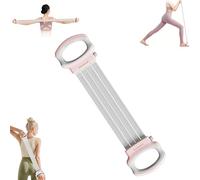 Figure 8 Resistance Band for Women 20-80LBS, Portable Arm Back Training Elastic Ropes,Workout Chest Arm and Shoulder Stretch Bands Exercise Equipment for Full Body Workout, Yoga, Pilates (Pink)